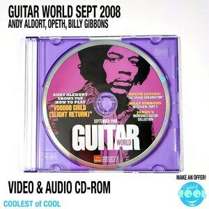 Vintage Guitar World Sept 2008 CD Rom Learn Hendrix Opeth Billy Gibbons John5
